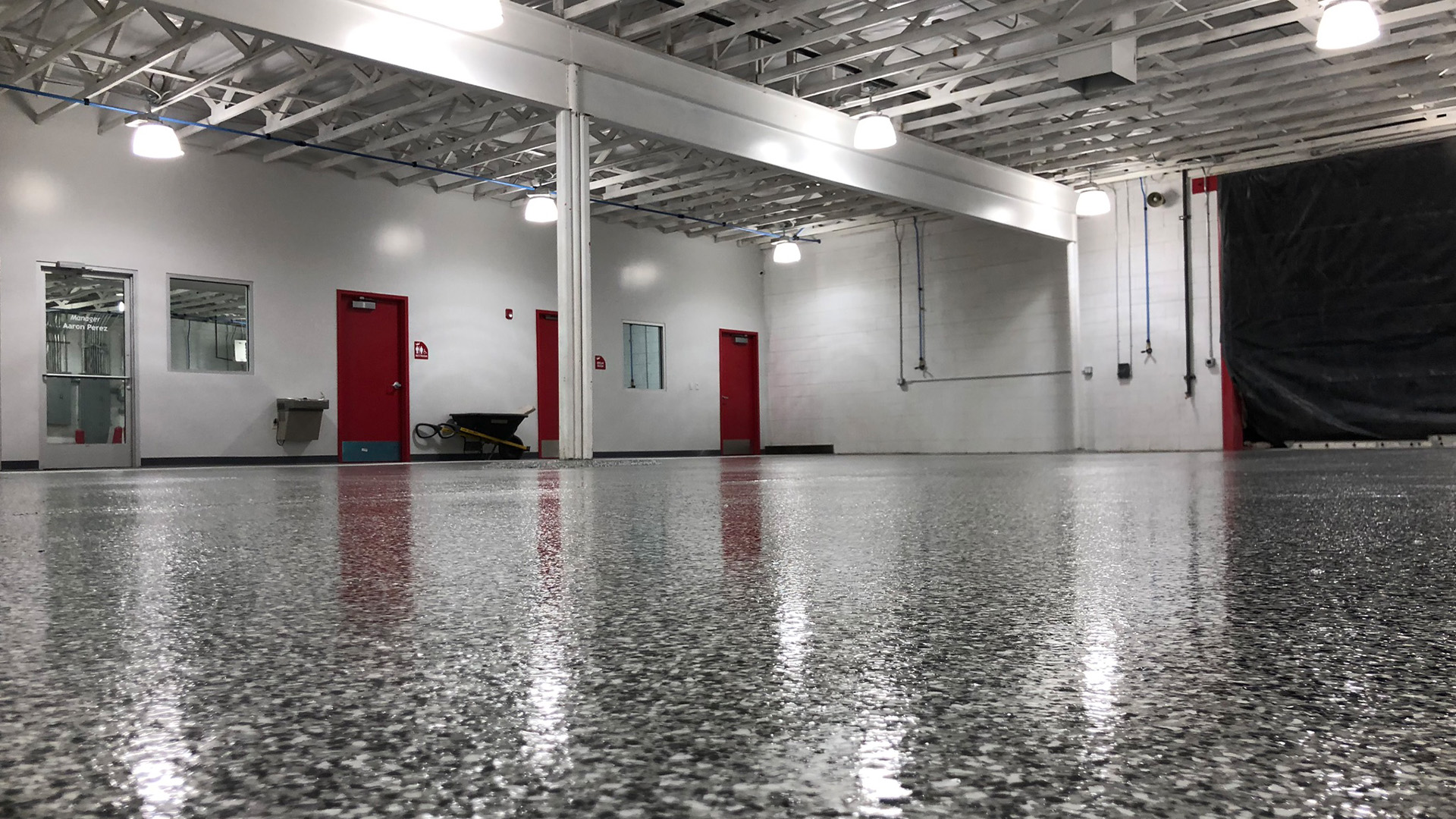Commercial Body Shop Garage Prosper 1 Flooring